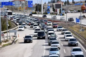 Kırıkkale’de Dönüş Yolculuğunda Yoğun Trafik
