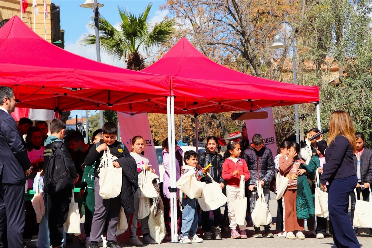 KKTC’de çocukların katıldığı sıfır atık ve geri dönüşüm etkinliği düzenlendi