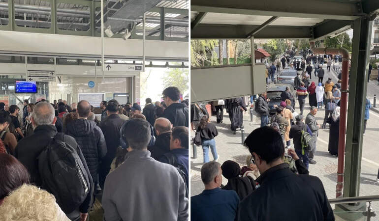 Marmaray’da Hareketli Dakikalar! Peron Tamamen Boşaltıldı