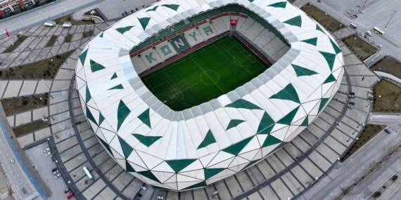 Trendyol Süper Lig statları havadan görüntülendi