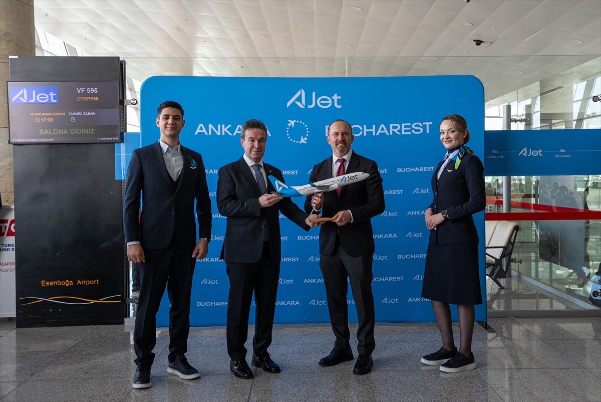 AJet’in Ankara-Bükreş Uçuşu Başladı