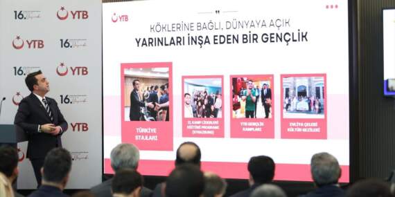 YTB’nin kuruluşunun 16. yıl dönümü nedeniyle Ankara’da program düzenlendi