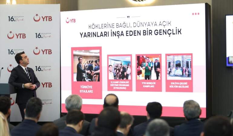 YTB’nin kuruluşunun 16. yıl dönümü nedeniyle Ankara’da program düzenlendi
