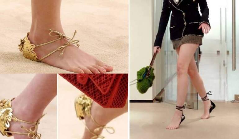 Chanel’in çıplak ayak görünümlü sandaletleri şoke etti! 90 bin TL’den satılıyor: ‘Resmen ayakkabı yok’