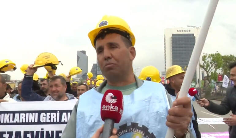 Doruk Madencilik işçileri 1 Mayıs’ta: “Dayanışmanın ne olduğunu Türkiye gördü”