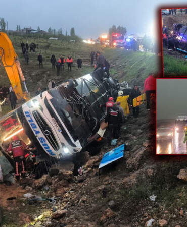 Son dakika! Malatya’da feci kaza: Şarampole devrilen otobüste 4 ölü, 15 yaralı