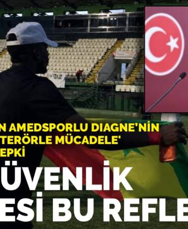 Yeneroğlu’ndan Amedsporlu Diagne’nin açtığı bayrağa ‘terörle mücadele’ müdahalesine tepki: Asıl güvenlik meselesi bu refleks