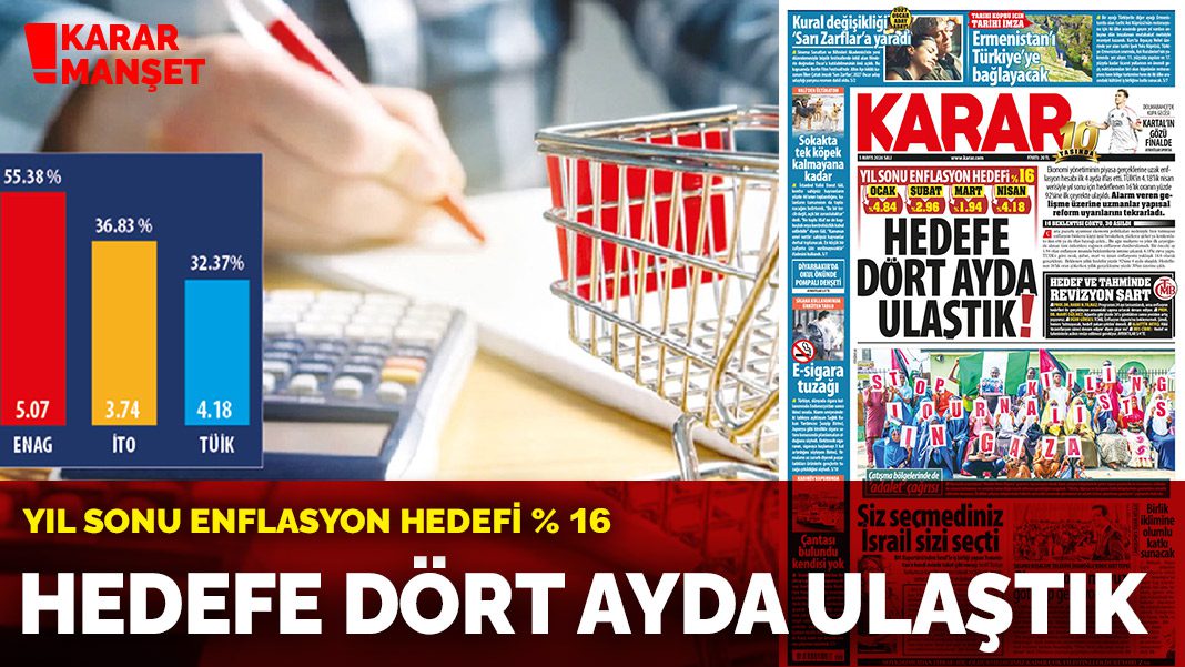 Hedefe dört ayda ulaştık