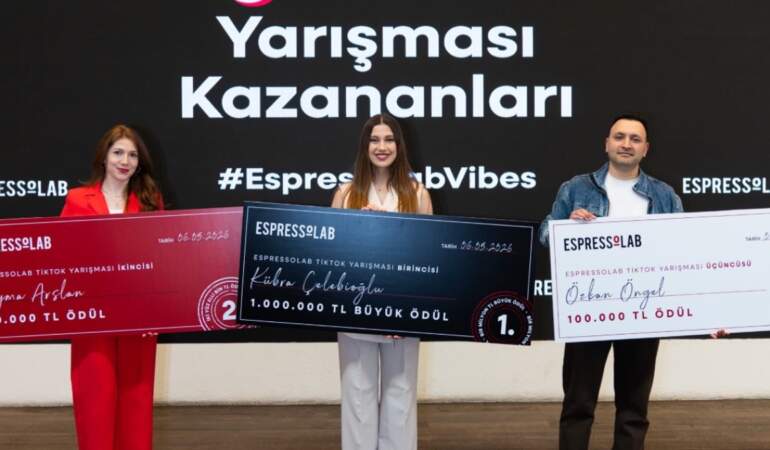 Espressolab’in 1 milyon TL ödüllü TikTok yarışması sonuçlandı