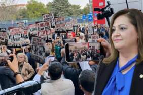 CHP’lilerden Afyonkarahisar Belediyesi önünde ‘ihanet’ protestosu: “Ya rozet ya kelepçe demokrasiye sığmaz”