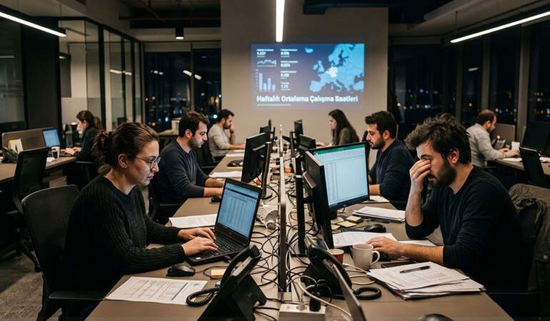 Türkiye haftada kaç saat çalışıyor? Avrupa’da çalışma saati ortalaması ne kadar? Türkiye 43,1 saatle zirveye çıktı