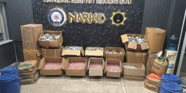 İstanbul’da dev operasyon: 1 milyon uyuşturucu hap ele geçirildi