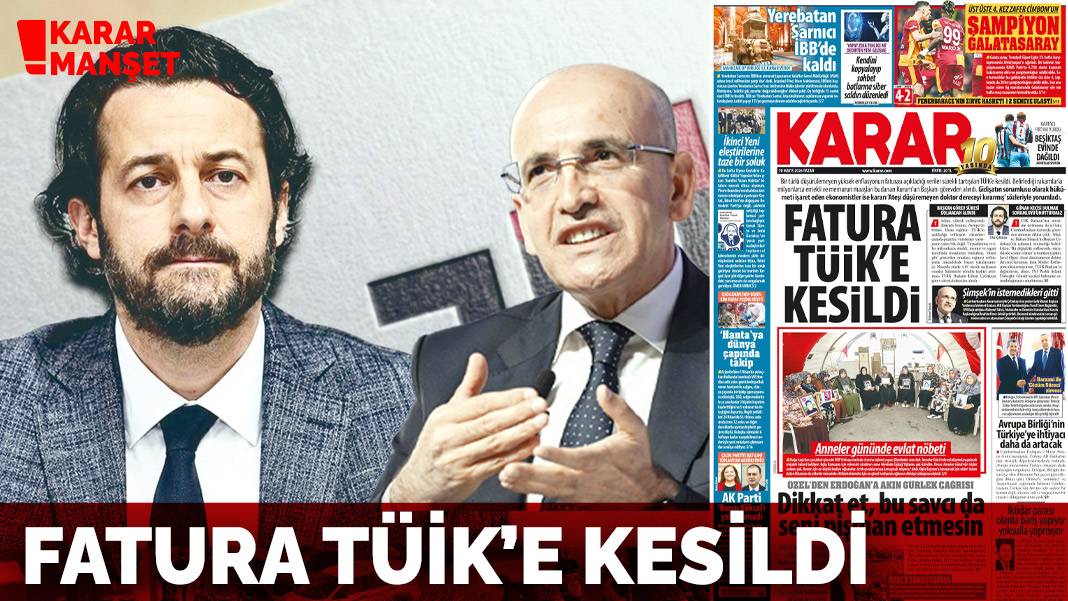 Fatura TÜİK’e kesildi