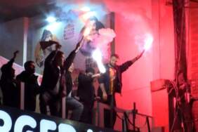 Taksim’de şampiyonluk kutlamasında kavga: 1 kadın yaralandı