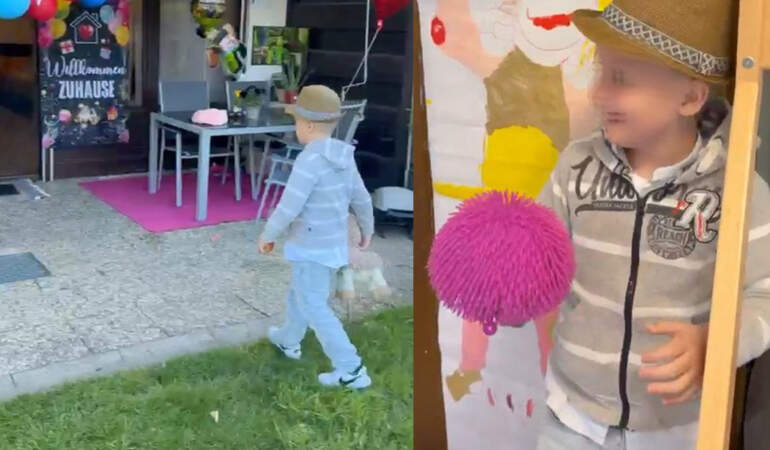 7 yıl sonra harabe evde bulunan Nazar, annesiyle Almanya’ya yerleşti