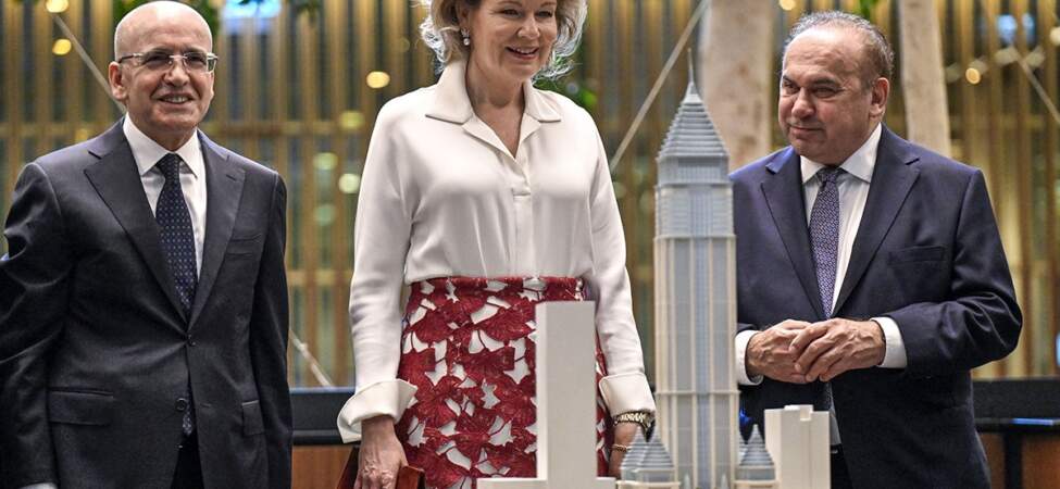 Belçika Kraliçesi Mathilde, İstanbul Finans Merkezi Yerleşkesi’ni ziyaret etti