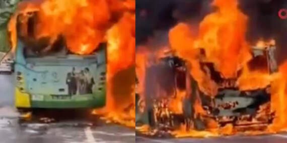 Son dakika! Sarıyer’de İETT otobüsünde yangın! Müdahale sürüyor