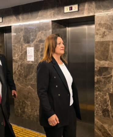 Burcu Köksal AK Parti Genel Merkezi’nde: İşte ilk görüntüler