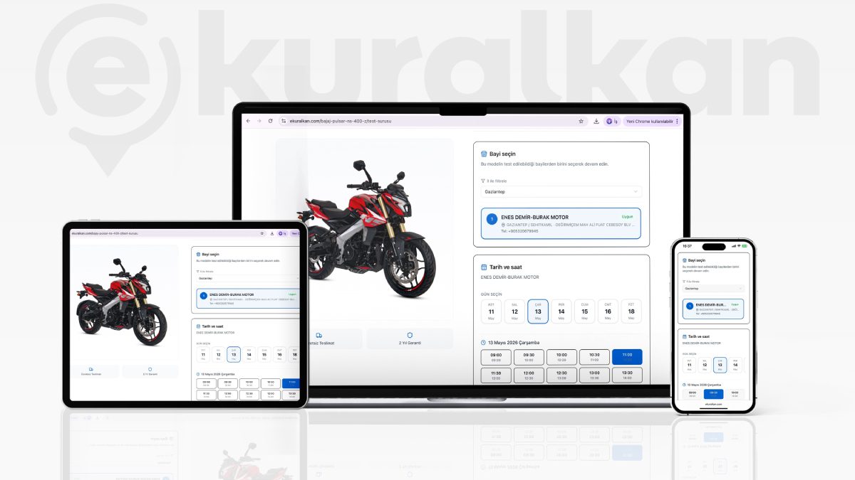 Motosikletlerde test sürüşü randevuları dijitale taşındı