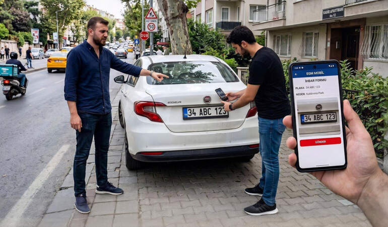 Hatalı park nereye şikayet edilir? Yanlış park eden araç nasıl şikayet edilir? EGM Mobil’de park ihlali şikayeti nasıl yapılır?