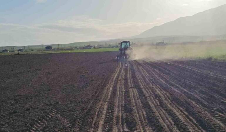 Üreticinin umut kaynağı! Adilcevaz’da şeker pancarı ekimi başladı