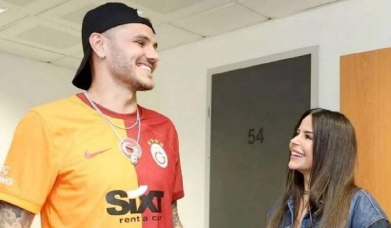 Simge Sağın ve sevgilisi Icardi sorusuna gerildi! Adını duyunca hızla uzaklaştı