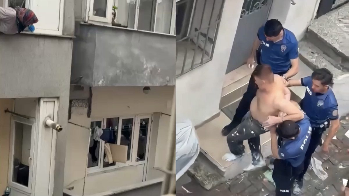 Kağıthane’de akılalmaz olay! Annesinin evde olmamasına sinirlenip eşyaları balkondan attı