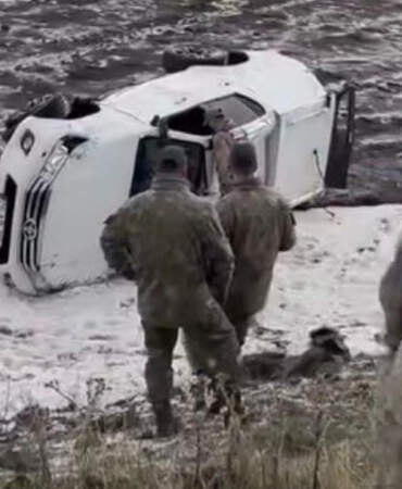 Ardahan’da Askeri Araç Kaza Yaptı, 2 Astsubay Yaralı