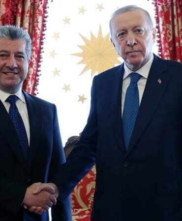 Cumhurbaşkanı Erdoğan, IKBY Başbakanı Mesrur Barzani’yi Kabul Etti