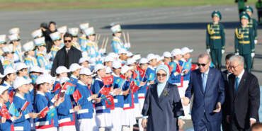 Cumhurbaşkanı Erdoğan’a Kazakistan’da Resmi Tören