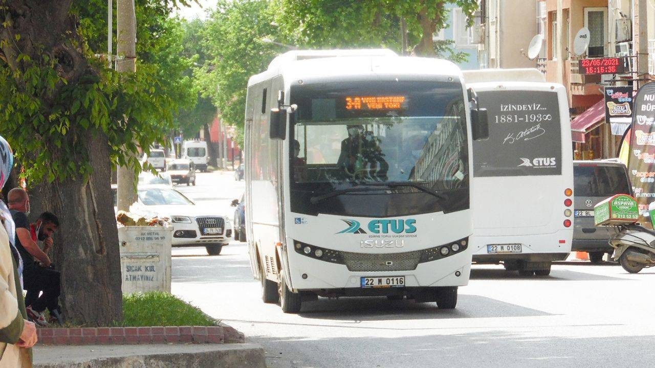 Edirne’de Toplu Taşımaya Zam Geldi