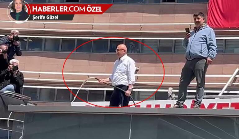 Mahmut Tanal elinde hortumla çatıya çıktı: Açın suyu