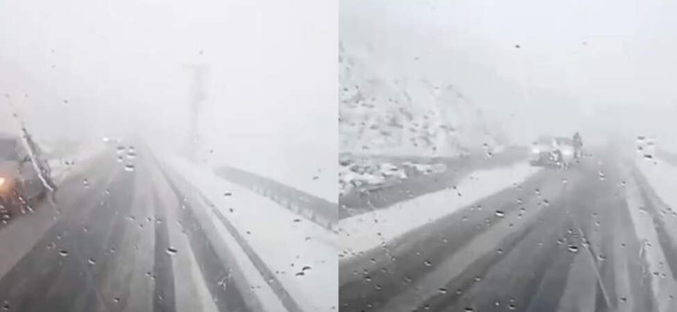 Mayıs Sonunda Kış Ayazı: Dev Tırlar Yollarda Mahsur Kaldı