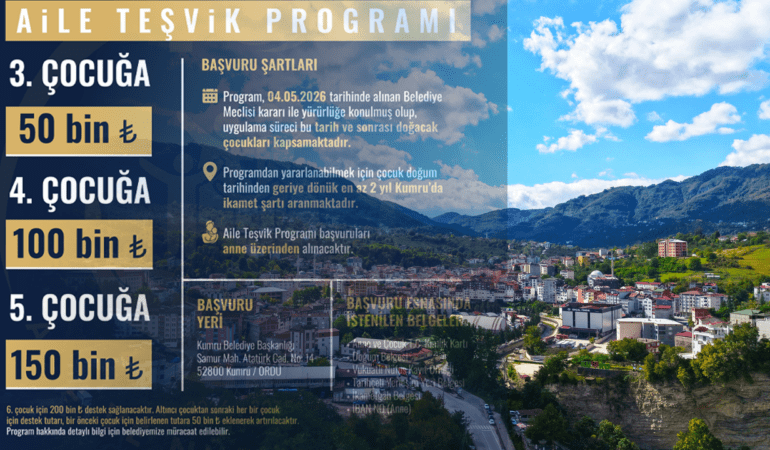 Ordu’da Nüfus Artışı İçin Ödül Sistemi: 8 Çocuk Yapana İş, 10 Çocuk Yapana Araba