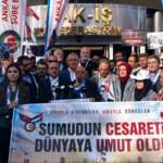 Sumud Filosu’ndan Dönüşe Karşılanan Sendikacılar