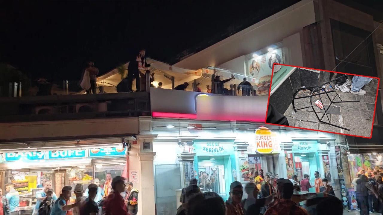 Taksim’deki Şampiyonluk Kutlamaları Karıştı! İki Grup Birbirine Girdi