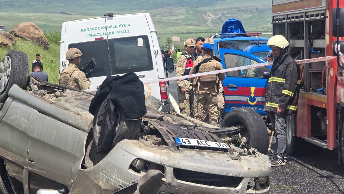 Elazığ’da feci kaza! Takla atan otomobilde sürücü hayatını kaybetti