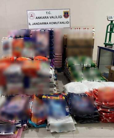 Ankara’da 3 ton sahte deterjan ele geçildi