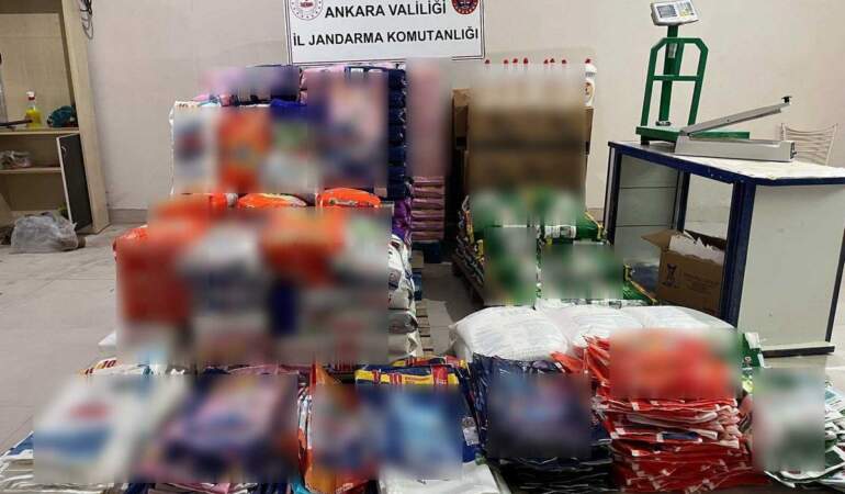 Ankara’da 3 ton sahte deterjan ele geçildi