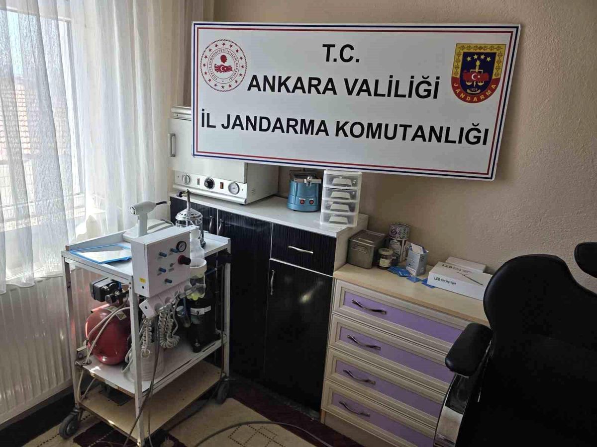 Ankara’da kaçak diş tedavisi operasyonu