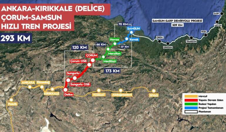 Bakan Uraloğlu: Ankara-Samsun arası 2,5 saate düşecek
