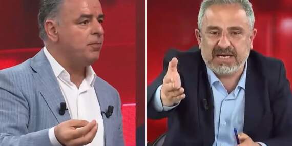Sinan Burhan ile Barış Yarkadaş arasında canlı yayında Mansur Yavaş polemiği
