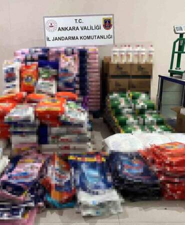 Ankara’da Sahte Deterjan Operasyonu