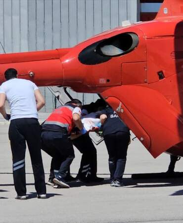 Traktör Şaftına Kaptıran Çocuk Helikopterle Ankara’ya Sevk Edildi