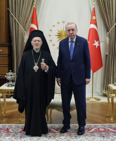 Cumhurbaşkanı Erdoğan Fener Rum Patriği İle Görüştü