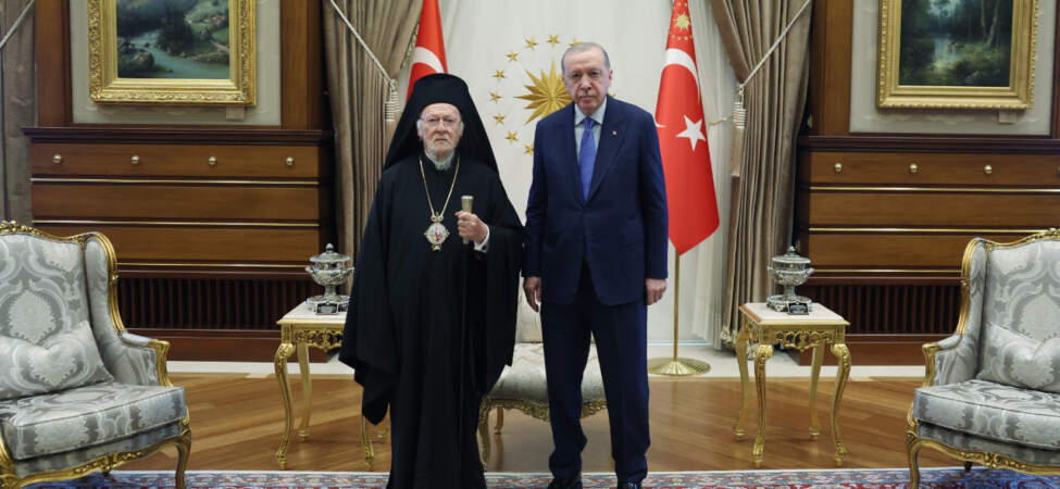 Cumhurbaşkanı Erdoğan Fener Rum Patriği İle Görüştü