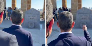Özgür Özel’den, İsmet İnönü’nün kabri önünde olay sözler: Namussuzlardan çok daha cesur olacağız