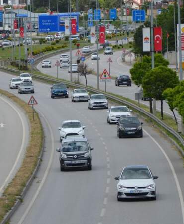 Havza’da Bayram Trafik Yoğunluğu