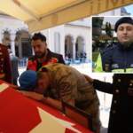 Görevi başında şehit düşen Yusuf Ergün, ebediyete uğurlandı