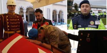 Görevi başında şehit düşen Yusuf Ergün, ebediyete uğurlandı